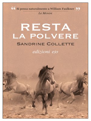 cover image of Resta la polvere